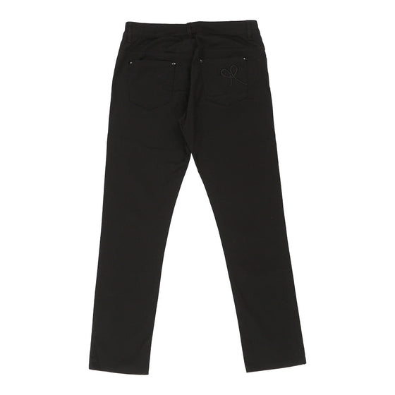 Love Moschino Trousers - 30W UK 8 Black Cotton Blend