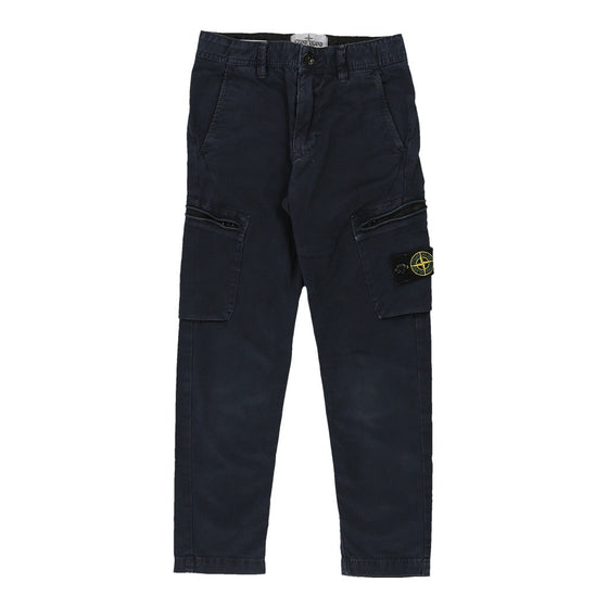 Age 6 Autumn / Winter 2017 Stone Island Cargo Trousers - XS Blue Cotton