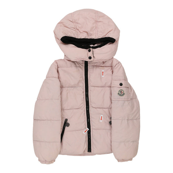 Age 2 Moncler Spellout Puffer - XS Pink Polyester