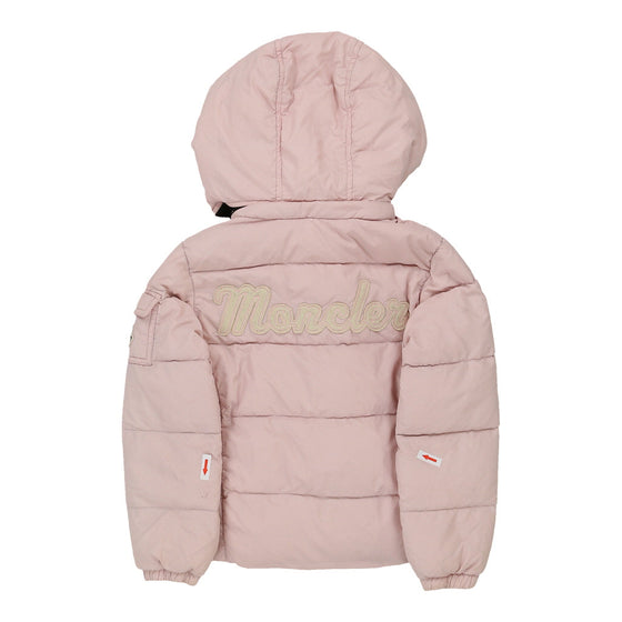 Age 2 Moncler Spellout Puffer - XS Pink Polyester