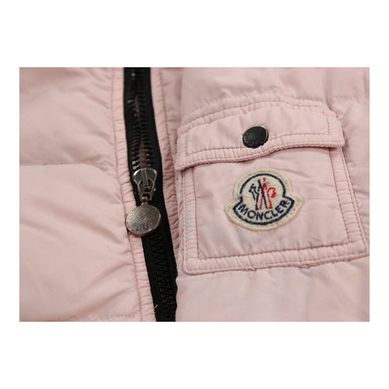 Age 2 Moncler Spellout Puffer - XS Pink Polyester