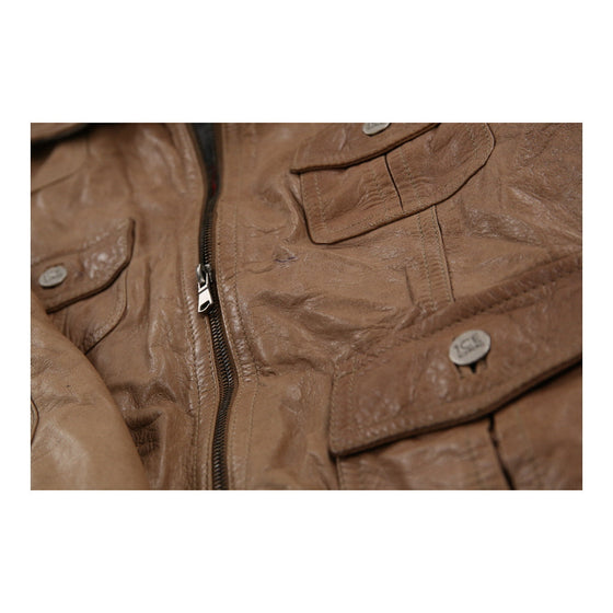 Age 14 Iceberg Jacket - Large Brown Leather