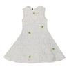 Age 13-14 Gianfranco Ferre Lace A-Line Dress - Large White Polyester