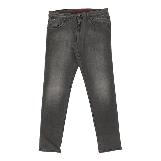 Tommy Hilfiger Denim Jeans - 30W UK 8 Black Cotton - Thrifted.com