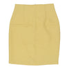 Unbranded Mini Skirt - 26W UK 6 Yellow Viscose Blend - Thrifted.com