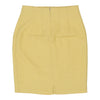 Unbranded Mini Skirt - 26W UK 6 Yellow Viscose Blend - Thrifted.com