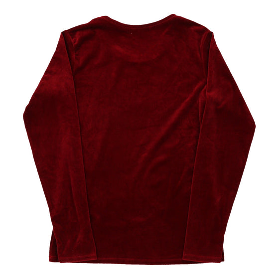 Vintage red Unbranded Long Sleeve Top - womens medium