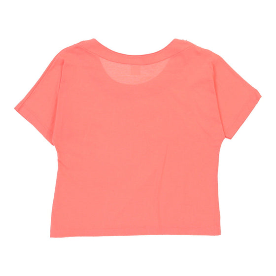 Gicioi Cropped T-Shirt - Medium Pink Cotton - Thrifted.com