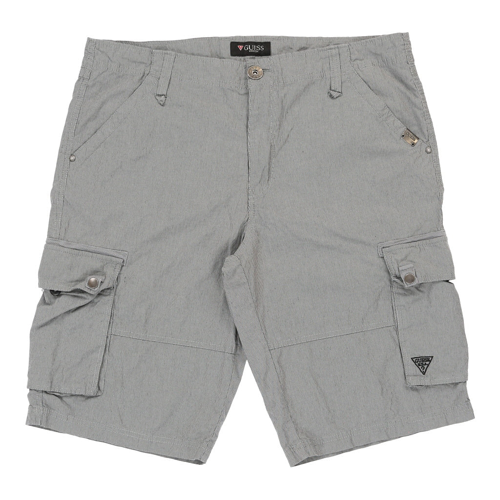 Guess Cargo Cargo Shorts - 38W 12L Grey Cotton – Thrifted.com