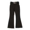 New Collection Flared Trousers - 25W UK 6 Black Polyester Blend - Thrifted.com