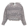 Harabel'S Sheer Sequin Top - Large Grey Polyester sequin top Harabel'S   