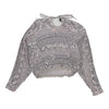 Harabel'S Sheer Sequin Top - Large Grey Polyester sequin top Harabel'S   