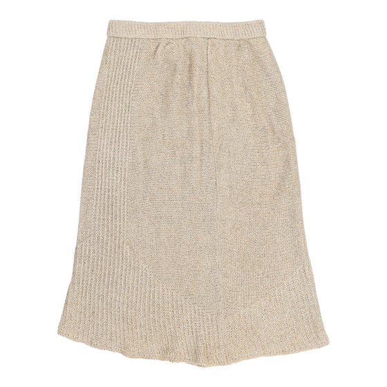 Mc Sister Midi Skirt - 22W UK 2 Cream Cotton Blend skirt Mc Sister   