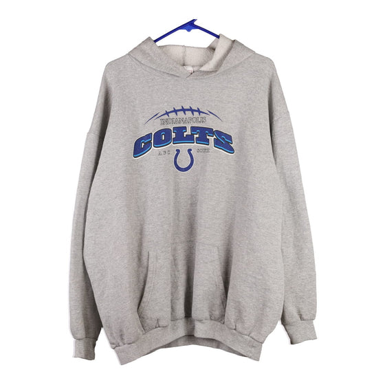 Indianapolis Colts Nfl NFL Hoodie - Large Grey Cotton Blend – Cerqular