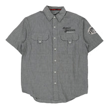  Vintage grey Harley Davidson Short Sleeve Shirt - mens medium