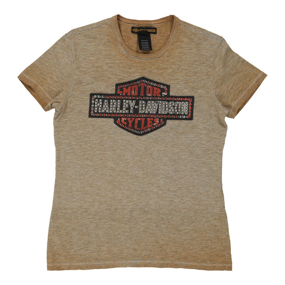 Vintage beige Harley Davidson T-Shirt - womens small