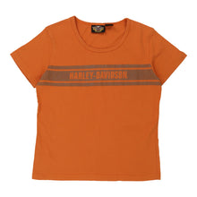  Vintage orange Harley Davidson T-Shirt - womens large