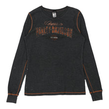  Vintage grey Harley Davidson Long Sleeve Top - womens large