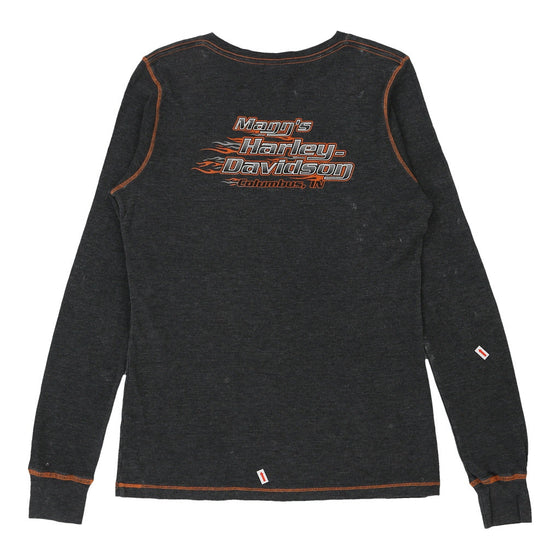 Vintage grey Harley Davidson Long Sleeve Top - womens large