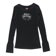  Vintage black Harley Davidson Long Sleeve Top - womens large