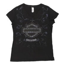  Vintage black Harley Davidson Top - womens x-large