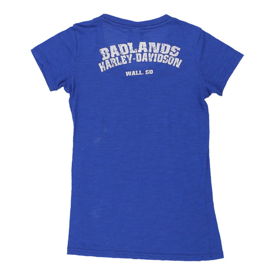 Vintage blue Badlands Harley Davidson T-Shirt - womens small