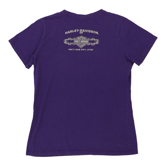 Vintage purple Salt Lake City, Utah Harley Davidson T-Shirt - womens medium