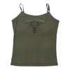 Vintage khaki Harley Davidson Vest - womens large