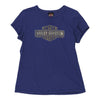 Vintage blue Harley Davidson T-Shirt - womens x-large