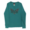 Vintage teal Harley Davidson Long Sleeve T-Shirt - womens x-large