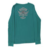 Vintage teal Harley Davidson Long Sleeve T-Shirt - womens x-large