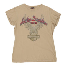  Vintage beige Harley Davidson T-Shirt - womens large