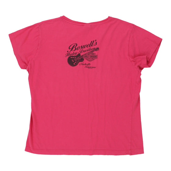 Vintage pink Harley Davidson T-Shirt - womens large