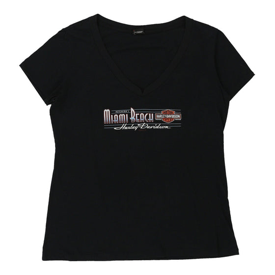 Vintage black Harley Davidson T-Shirt - womens xx-large