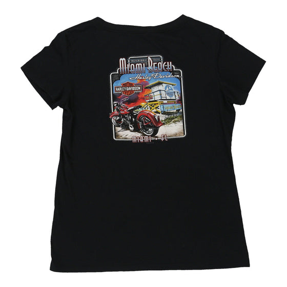 Vintage black Harley Davidson T-Shirt - womens xx-large