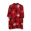 Vintage red Puritan Hawaiian Shirt - mens large