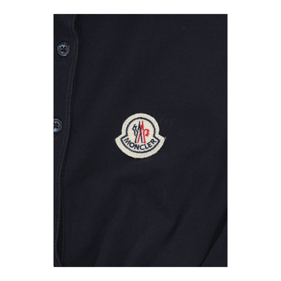 Moncler Polo Top - Medium Navy Cotton