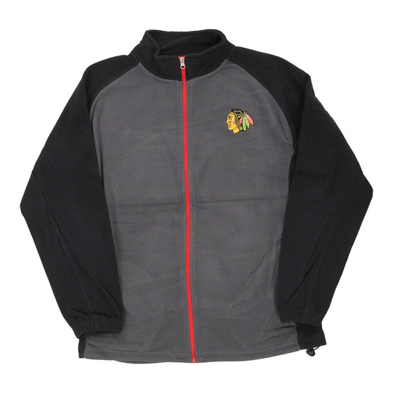 Vintage grey Chicago Blackhawks Nhl Fleece - mens medium