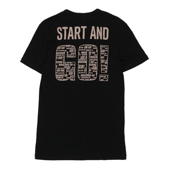 Vintageblack Start And Go Moschino T-Shirt - mens medium