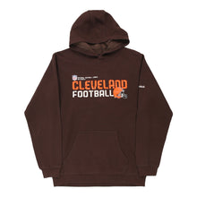  Vintage brown Age 15-16 Cleveland Football Reebok Hoodie - boys x-large