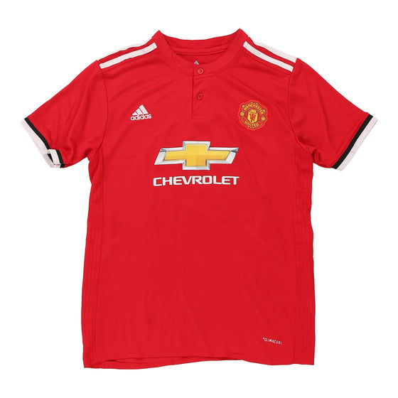 Vintage red Age 11-12 Manchester United Adidas Football Shirt - boys large