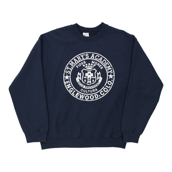 Vintage navy Age 14-16 St. Marys Academy Englewood, Colo Gildan Sweatshirt - boys medium