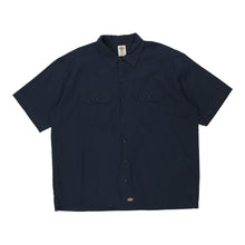  Vintage navy Dickies Short Sleeve Shirt - mens xx-large