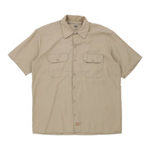  Vintage beige Dickies Short Sleeve Shirt - mens large