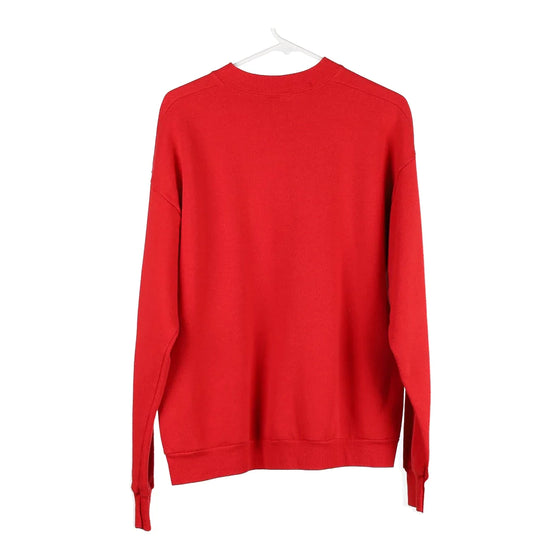 Vintage red Fruit Of The Loom Sweatshirt - womens large