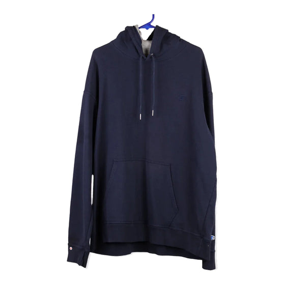 Vintage navy Champion Hoodie - mens xx-large