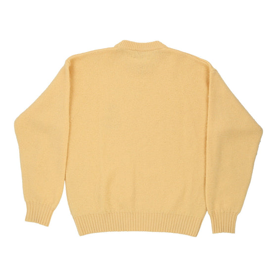 Vintage yellow Trussardi Jumper - mens medium