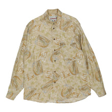  Vintage beige Renard Patterned Shirt - mens medium