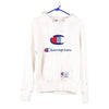 Vintage white Champion Hoodie - womens small