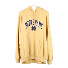  Vintage yellow Notre Dame Genuine Stuff Hoodie - mens x-large